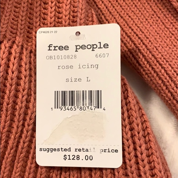 Free People Layer Cake Sweater Rose Turtleneck - Picture 4 of 5